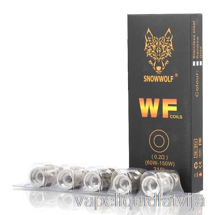 Snowwolf Wolf Wf Rezerves Spoles 0.2ohm Wf Spoles (nerūsējošais Tērauds) Vape šķidrums